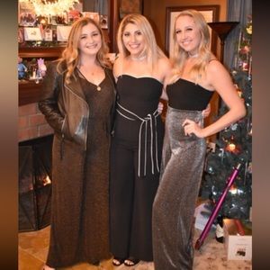 Black cocktail jumpsuit